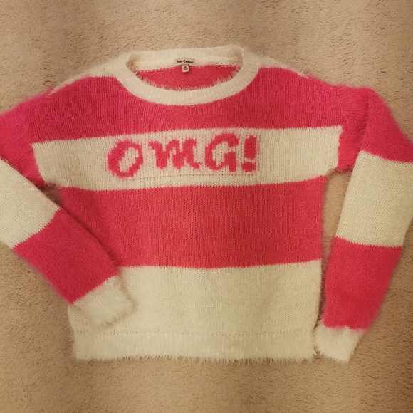 2/40 Juicy Couture OMG sweater size girls medium - Picture 4 of 7
